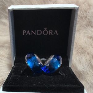 EUC Pandora Blue Silver Charms (Set Of 2)